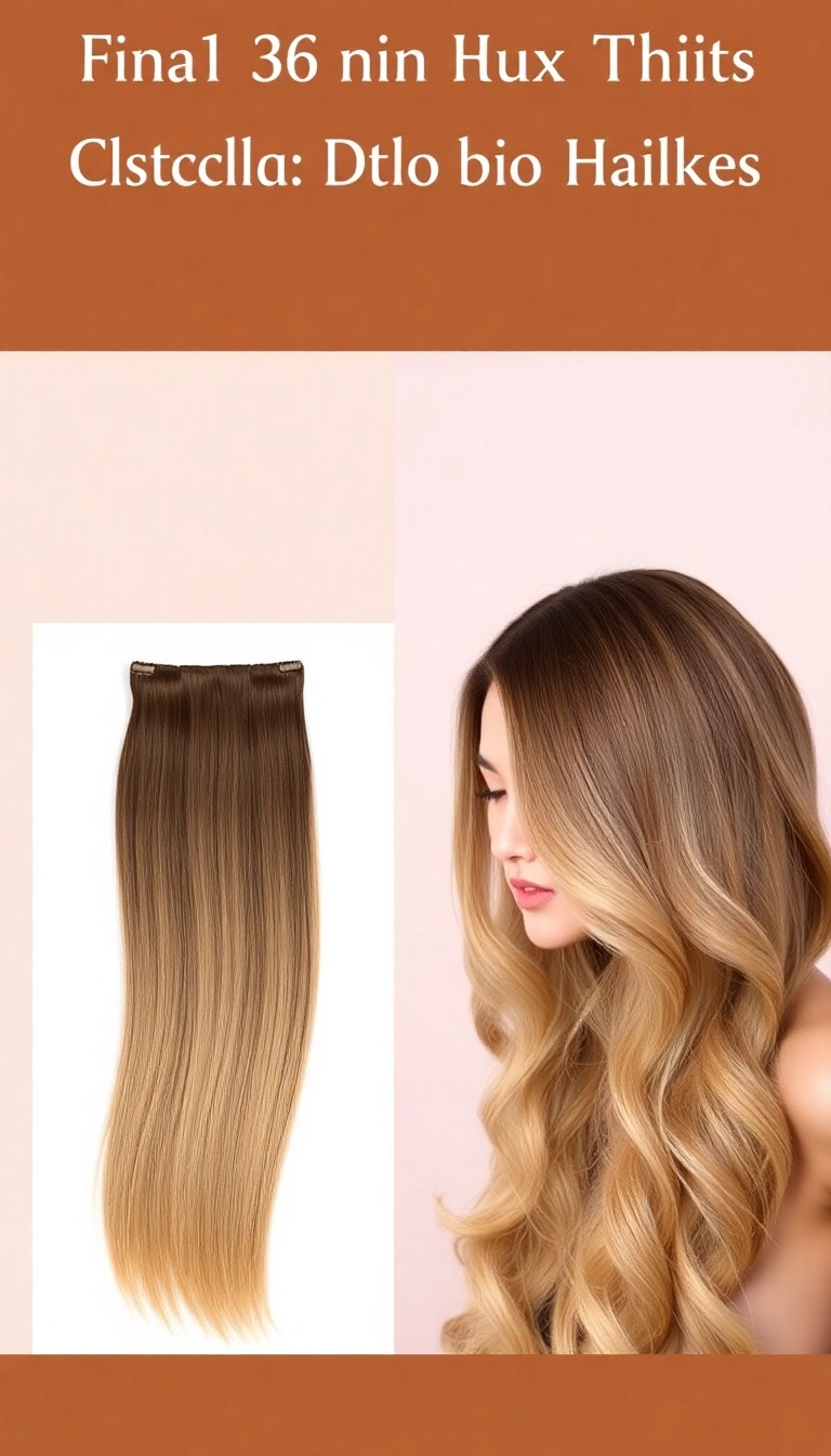 15 Must-Have Wholesale Clip-In Hair Extensions for a Glamorous Makeover (Check Out #8!) - 3. Ombre Bliss: A Trendy Twist